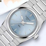 Tissot PRX Quartz Ice Blue Dial Silver Steel Strap Watch for Women - T137.010.11.351.00 Authentic Buy Shop Now