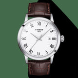 Tissot T Classic Dream Quartz White Dial Brown Leather Strap Watch for Men - T129.410.16.013.00 Authentic Buy Shop Now