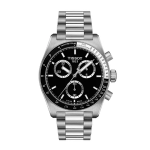 Tissot PR516 Chronograph Black Dial Silver Steel Strap Watch for Men - T149.417.11.051.00 Authentic Buy Shop Now