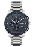 Hugo Boss Peak 2.0 Chronograph Blue Dial SIlver Steel Strap Watch for Men - 1514189 Authentic Buy Shop Now