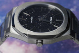 D1 Milano Ultra Thin Aventurine Black Dial Silver Steel Strap Watch for Men - D1-UTBJ29 Authentic Buy Shop Now