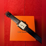 Tory Burch Robinson White Dial Black Leather Strap Watch for Women - TBW1504 Buy Now By Tory Burch