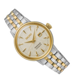 Seiko Presage Cocktail Time Automatic Diamonds White Dial Two Tone Steel Strap Watch for Women - SRE010J1 Authentic Buy Shop Now
