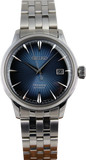 Seiko Presage Cocktail Time Automatic Blue Dial Silver Steel Strap Watch for Men - SRPB41J1 Authentic Buy Shop Now