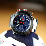 Tissot T Race Moto GP Limited Edition Chronograph Blue Dial Blue Rubber Strap Watch for Men - T141.417.17.047.00 Buy Now By Tissot