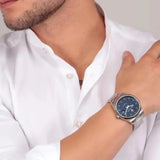Maserati Competizione Blue Dial Silver Steel Strap Watch for Men - R8853100029 Authentic Buy Shop Now