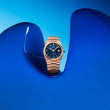 Tissot PRX Powermatic 80 Blue Dial Rose Gold Steel Strap Watch for Men - T137.407.33.041.00 Authentic Buy Shop Now