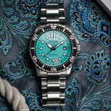 Citizen Mechanical Automatic Turquoise Dial Silver Steel Strap Watch for Men - NJ0170-83X Buy Now By Citizen