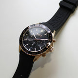 Hugo Boss Runner Chronograph Black Dial Black Silicone Strap Watch for Men - 1514168 Buy Now By Hugo Boss