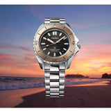 Seiko Prospex Polygonal Sea Diver Automatic Black Dial Silver Steel Strap Watch for Men - SPB485J1 Authentic Buy Shop Now