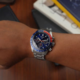 Seiko Prospex Speedtimer Solar Chronograph Blue Dial Silver Steel Strap Watch for Men - SSC913 Buy Now By Seiko