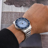 Citizen Mechanical Automatic Blue Dial Silver Steel Strap Watch for Men - NJ0178-81M Buy Now By Citizen