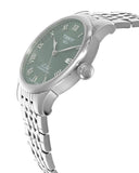 Tissot Le Locle Powermatic 80 Automatic Green Dial Silver Steel Strap Watch for Men - T006.407.11.093.00 Authentic Buy Shop Now