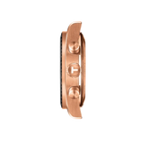 Tissot PRS 516 Chronograph Black Dial Rose Gold Steel Strap Watch for Men - T149.417.33.051.00 Authentic Buy Shop Now