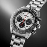 Seiko Prospex Speedtimer Solar Chronograph Silver Dial Silver Steel Strap Watch for Men - SSC911 Buy Now By Seiko