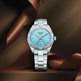 Tissot PR 100 Sport Chic Lady Blue Dial Silver Steel Strap Watch for Women - T101.910.11.351.00 Authentic Buy Shop Now