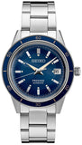 Seiko Presage Style60's Automatic Blue Dial Silver Steel Strap Watch for Men - SRPG05J1 Authentic Buy Shop Now