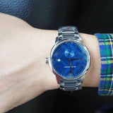 Burberry Classic Blue Dial Silver Steel Strap Watch for Men - BU10007 Authentic Buy Shop Now
