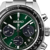 Seiko Prospex Speedtimer Solar Chronograph Green Dial Silver Steel Strap Watch for Men - SSC933 Authentic Buy Shop Now