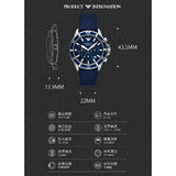Emporio Armani World Explorer Chronograph Blue Dial Blue Nylon Strap Watch for Men - AR11588 Buy Now By Emporio Armani