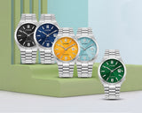 Citizen Tsuyosa Automatic Yellow Dial Silver Steel Strap Watch for Men - NJ0150-56Z Authentic Buy Shop Now