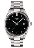 Tissot PR 100 Black Dial Silver Steel Strap Watch for Men - T150.410.11.051.00 Authentic Buy Shop Now