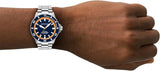 Emporio Armani Sea Explorer Blue Dial Silver Steel Strap Watch for Men - AR60090 Buy Now By Emporio Armani