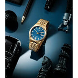 Citizen Tsuyosa 60 Automatic Blue Dial Rose Gold Steel Strap Watch for Men - NK0023-57L Authentic Buy Shop Now