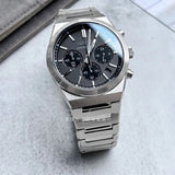 Seiko Conceptual Chronograph Grey Dial Silver Steel Strap Watch for Men - SSB455P1 Authentic Buy Shop Now