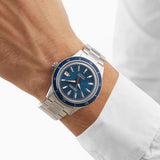 Seiko Presage Style60's Automatic Blue Dial Silver Steel Strap Watch for Men - SRPG05J1 Authentic Buy Shop Now