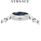 Versace Daphnis Analog Blue Dial Silver Steel Strap Watch for Women - VEOCA0124 Buy Now By Versace