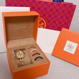 Tory Burch Riva Gold Dial Gold Steel Strap Watch for Women - TBW4029 Buy Now By Tory Burch
