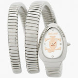 Just Cavalli Glam Evo 5 Silver Dial Silver Steel Strap Watch for Women - JC1L228M0015 Authentic Buy Shop Now