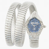 Just Cavalli Mesmerizing Blue Dial Silver Steel Strap Watch for Women - JC1L304M0015 Authentic Buy Shop Now