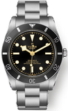 Tudor Black Bay 54 Black Dial Silver Steel Strap Watch for Men - M79000N-0001
