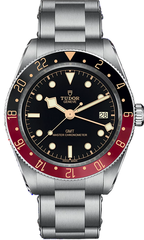 Tudor Black Bay 58 Black Dial Silver Steel Strap Watch for Men - M7939G