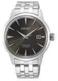 Seiko Presage Cocktail Time Automatic Black Dial Silver Steel Strap Watch for Men - SRPE17J1 Authentic Buy Shop Now