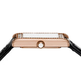 Emporio Armani Genni Silver Dial Black Leather Strap Watch for Women - AR11624 Buy Now By Emporio Armani