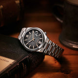 Citizen Tsuyosa 60 Automatic Black Dial Silver Steel Strap Watch for Men - NK0020-55E Authentic Buy Shop Now