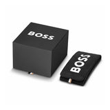 Hugo Boss Skytraveller Chronograph Burgundy Red Dial Black Leather Strap Watch for Men - 1514193 Buy Now By Hugo Boss