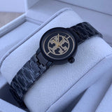 Tory Burch Reva Black Dial Black Steel Strap Watch for Women - TBW4039 Buy Now By Tory Burch