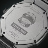 D1 Milano Ultra Thin Red Dial Silver Steel Strap Watch for Men - D1-UTBJ20 Authentic Buy Shop Now