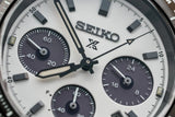 Seiko Prospex Speedtimer Solar Chronograph White Dial Silver Steel Strap Watch for Men - SSC813 Authentic Buy Shop Now