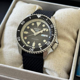 Seiko 5 Sports SKX Automatic Black Dial Black Silicone Strap Watch for Men - SRPD73K2 Authentic Buy Shop Now