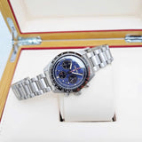 Seiko Prospex Speedtimer Solar Chronograph Blue Dial Silver Steel Strap Watch for Men - SSC815 Authentic Buy Shop Now