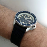 Seiko 5 Sports SKX Automatic Blue Dial Blue Silicone Strap Watch for Men - SRPD71K2 Authentic Buy Shop Now