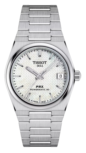 Tissot PRX Quartz Mother of Pearl Dial Silver Steel Strap Watch for Women- T137.210.11.111.00 Authentic Buy Shop Now
