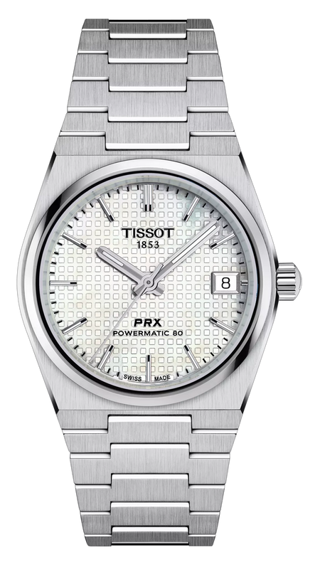 Tissot PRX Quartz Mother of Pearl Dial Silver Steel Strap Watch for Women- T137.210.11.111.00 Authentic Buy Shop Now