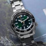 Seiko Prospex 140th Anniversary Limited Edition Automatic Scuba Divers Green Dial Silver Steel Strap Watch for Men - SPB207J1 Buy Now By Seiko