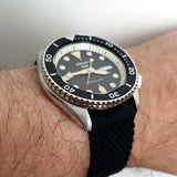 Seiko 5 Sports SKX Automatic Black Dial Black Silicone Strap Watch for Men - SRPD73K2 Authentic Buy Shop Now